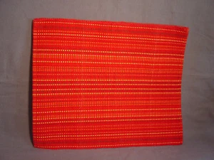 4 BUNT GESTREIFTE ROTE WENDE-PLATZSETS 14 X 17 1/2 - Bild 1 von 1
