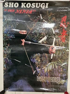 Sho Kosugi The Ninja (Rolled Print Only-No Frame) 14-7/8"W x 20-5/8"L NOS - Picture 1 of 5