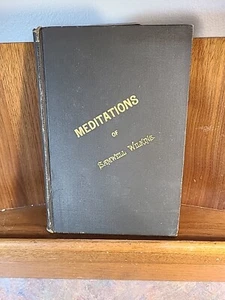 Meditations Of Samwell Wilkins 1888 Antiqur Hardcover - Foto 1 di 6