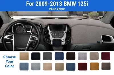 Cubierta de alfombrilla de salpicadero para BMW 125i 2009-2013 (terciopelo de felpa) Foto 1 de 4