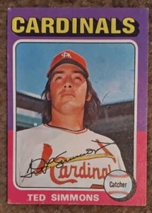 Tarjeta de béisbol Ted Simmons 1975 Topps #75 en muy buen estado - Imagen 1 de 2