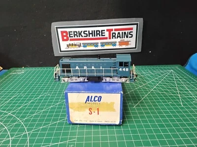 HO Brass Model Alco Models S-1 Painted AP&I 448 (Tested, Works) Made in Japan - Image 1 of 4