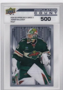 2024-25 Upper Deck Series 2 JESPER WALLSTEDT Population Count 500 #PC-41 /500 - Picture 1 of 2
