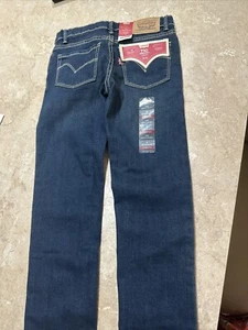 Levis 710 Girls Size 8 Blue Super Skinny Flex Stretch Denim Jeans NWT! A175 - Picture 1 of 7