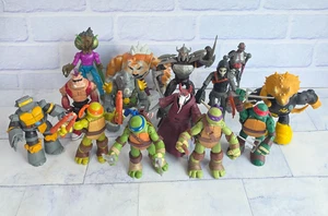 Teenage Mutant Ninja Turtles Figure Bundle With Weapons Krang Rocksteady Beebop - Picture 1 of 10