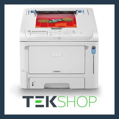 OKI C650 A4 Compact Colour Laser Printer 35ppm 250 Sheet Input #OB - Image 1 of 4