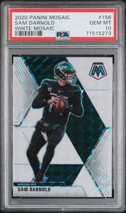 Panini Mosaic Mosaic White Prizm 2020/25 Sam Darnold #156 PSA 10 - Imagen 1 de 2