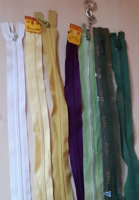 Konvolut Reißverschlüsse MEHRFARBIG, 55 ,60 cm , 7 Stück - Bild 1 von 4