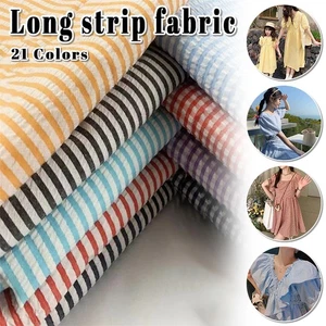 50*145cm Thin Seersucker Plaid Fabric for Dress Shirt Pants Tablecloth Sewing - Picture 1 of 33