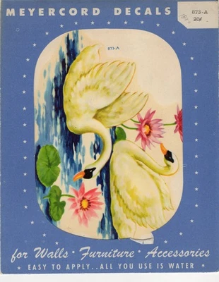 Calcomanía vintage Meyercord 873-A Swans Foto 1 de 3