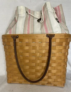 Juego de canastas Longaberger grande Good Ol' Summertime Boardwalk (2001) #10564 - Imagen 1 de 21