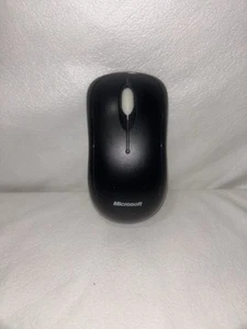GENUINE Microsoft Wireless Mouse 1000 Model 1454 with USB Receiver/Dongle -Black - Afbeelding 1 van 3