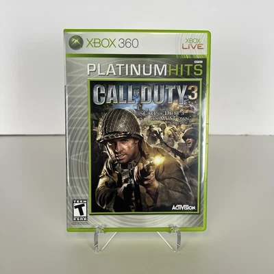 Call of Duty 3 -- Platinum Hits (Microsoft Xbox 360, 2008) Complete CIB - Image 1 of 4