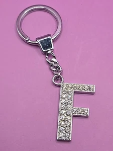 Llavero Llavero - Recuerdo Metal Vintage Personalizado Inicial F Nombre Brillante - Imagen 1 de 2