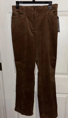 Nuevo con etiquetas Pantalones Tribales Elastizados Talla 8 Extensibles Pana Pierna Recta Fino Ballena Caramelo Foto 1 de 4