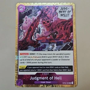 One Piece Judgment of Hell (OP02-089/258) OP02 Paramount War NM Jolly Roger Holo - Picture 1 of 7