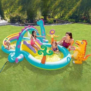 Intex . Dinoland Inflatable Play Center - Picture 1 of 8