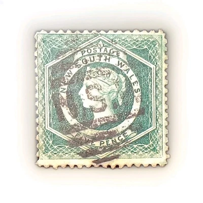 NUEVO SUR DE GALES 1854 sc-29b/c Negro cancelaciones buen estado $50 Foto 1 de 4