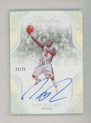 2024-25 Panini Flawless Finesse Signatures Holo Silver Nate Robinson AUTO 23/25 - Image 1 of 2