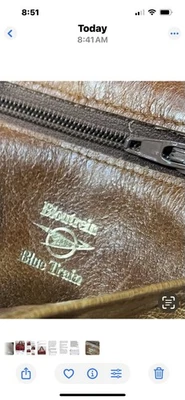 Cartera clutch de cuero de avestruz Italia vintage Foto 1 de 2