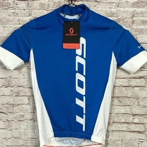 SCOTT Cycling Jersey Aquamove Fieratex Men's Medium Concept Full Zip Blue White - Picture 1 of 15