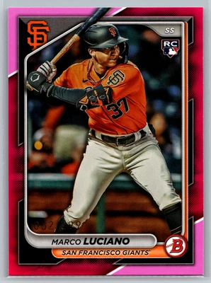 Marco Luciano 2024 Bowman Fuchsia Rookie /299 #18 San Francisco Giants - Image 1 of 2
