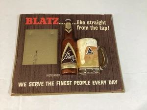 Blatz Beer Calendar Sign Embosograph MFG. 14" X 16” Man Cave Milwaukee display - Picture 1 of 2