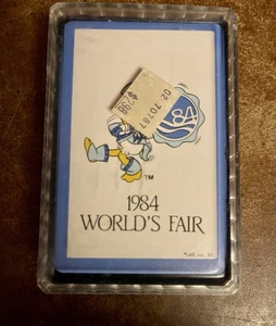Baraja de cartas de colección THE 1984 WORLD FAIR - usada - en original Estuche rígido - Imagen 1 de 5
