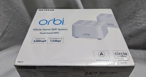 NETGEAR Orbi RBK12-100nas Sistema Wi-Fi Dual Band per tutta la casa, 3000 mq ft... - Foto 1 di 3