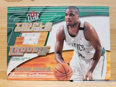 2001-02 Fleer Ultra Triple-Double Trouble Game-Worn Jersey Antoine Walker - Image 1 of 2