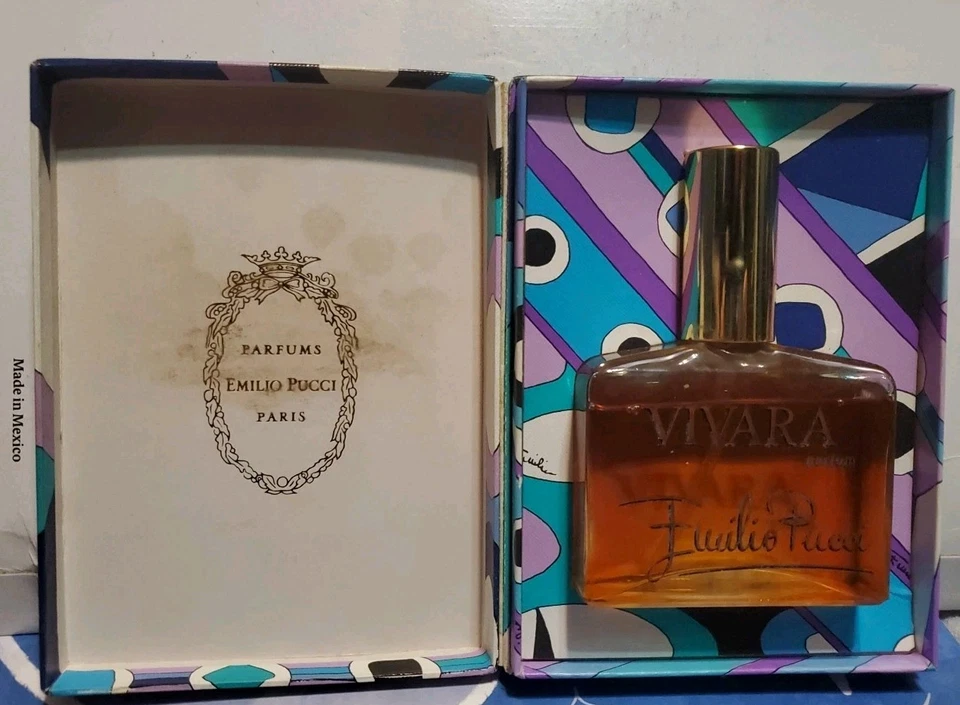 Emilio Pucci VIVARA Parfum Франция духи спрей 2 унц #760 новый в коробке новый из старых запасов винтажный - Изображение 1 из 4