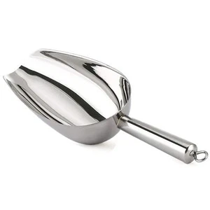12oz Ice Scoop Stainless Steel Metal Food Scoop Ice Scooper For Bar Kitchen Part - Picture 1 of 7