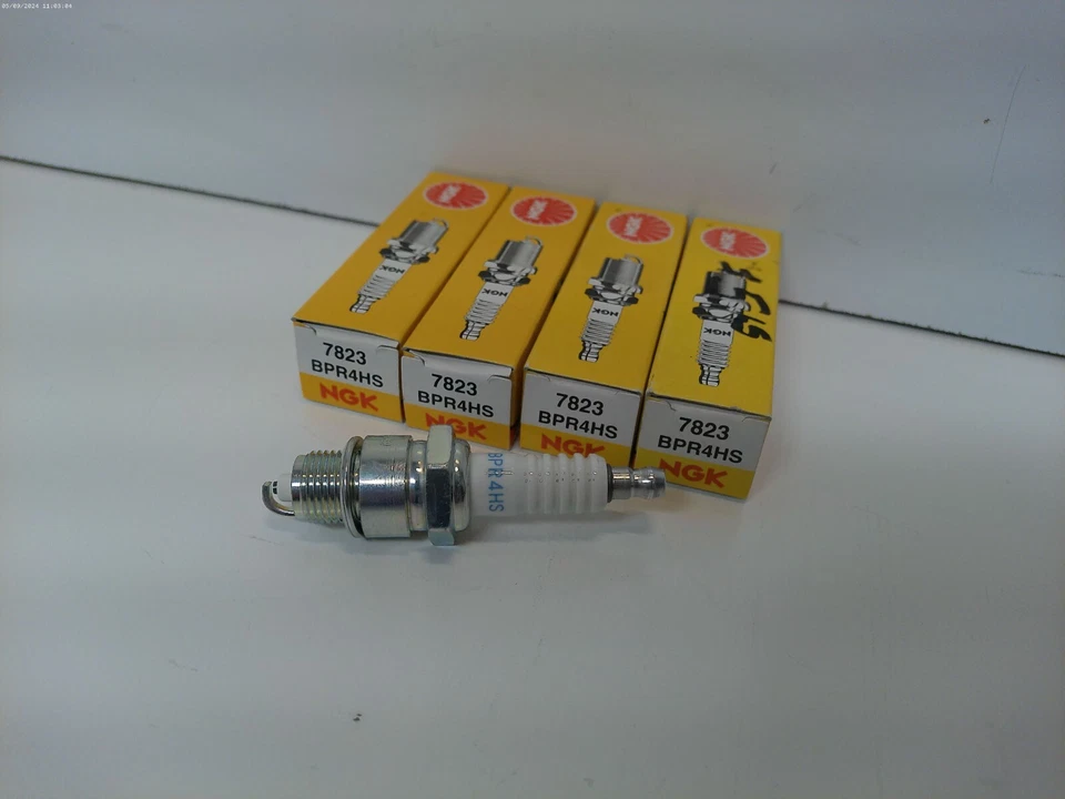 NGK BPR4HS / 7823 spark plug  pack of 4 each outboard marine boat - Image 1 of 4