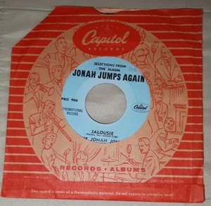 The Jonah Jones Quartet promo 45 Jalouise / They Can't Take That Away From Me - Picture 1 of 2