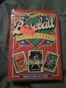 1991 MLB All-Stars Playing Cards Sealed Set w / Griffey, Jr. & Ripken NEW  - Picture 1 of 2