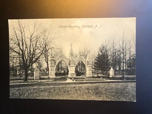 Pre-1907 Entrance to Siloam Cemetery Vineland NJ Postcard (64) - Picture 1 of 2