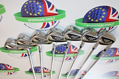 used cobra king sz iron set 5-pw + gw steel shafts stiff flex - Image 1 of 4