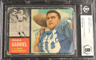 ROMAN GABRIEL SIGNED 1962 TOPPS ROOKIE CARD #88 RAMS AUTO RC🔥BECKETT AUTHENTIC