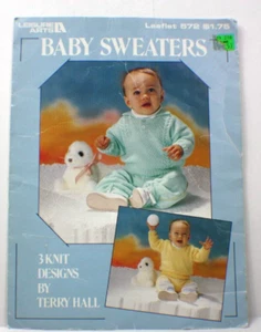 Baby Sweaters Leisure Arts Leaflet 572 - Picture 1 of 2