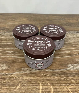 Mrs. Meyer’s Clean Day Lavender Scented Soy Tin Candles Lot Of 3 ~ 2.9 oz each - Picture 1 of 6