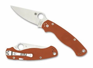 New Spyderco Paramilitary 2 /Burnt orange G10 /Rex 45 /C81GPBORE2 Sprint rare - Picture 1 of 1
