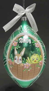 Waterford Crystal Spring Ornament Serie 2001 Osterei grün - verpackt 1949145 - Bild 1 von 1