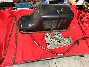 BIGBLOCK CHEVY MERCRUISER 454 502 2Pc REAR SEAL  8 QT OIL PAN/WIND TRAY/DIPSTICK - Picture 1 of 8