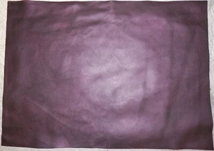 CLEARANCE!!! 13"x19" METALLIC Eggplant Purple Cowhide Leather 0.9mm thick #1940 - Picture 1 of 1