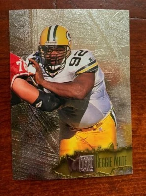 1996 FLEER METAL REGGIE WHITE #46 HOF NRMT+ - Image 1 of 2