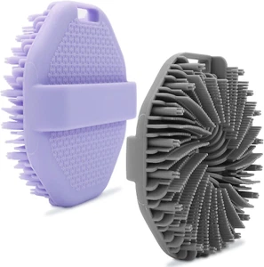 2-Pack Silicone Body Scrubber Shower Brushes,Exfoliating Body Scrubber for All S - Picture 1 of 6