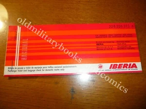 IBERIA 1974 VECCHIO BIGLIETTO VINTAGE AIRLINE TICKET FLUGTICKET 2 - Picture 1 of 1