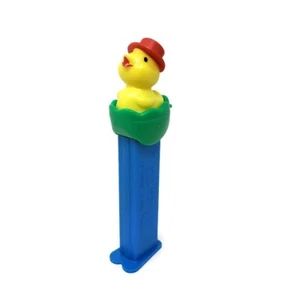 Vintage PEZ Dispenser Chick in Red Hat Green Egg Made in Hungary - Picture 1 of 6