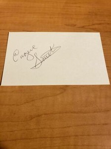 EUGENE SMITH - FOOTBALL - AUTHENTIC AUTOGRAPH SIGNED INDEX CARD - A6951