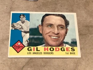 1960 TOPPS BASEBALL CARD GIL HODGES #295 - Near Mint - Grandi angoli - Senza piega - Foto 1 di 2